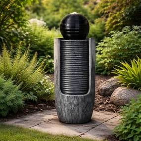 Záhradná fontána BestBerg EF-14 / polyresin / 36 x 36 x 88 cm