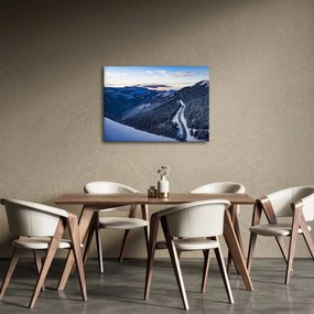 Obraz zasneženého svahu (70x50 cm)