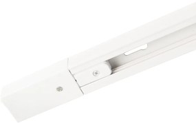 Moderný koľajnicový systém s 6 bielymi bodovými svetlami 1-fázový 200 cm - Iconic Jeana