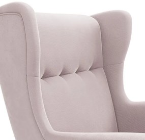 Kreslo VELO svetloružové