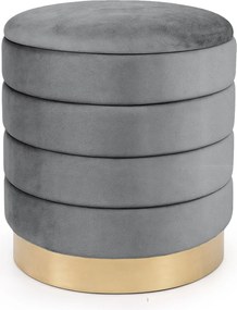 Taburet Luna grafitový