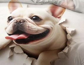 Obliečky BULLDOG WHITE 3-dielna sada 140x200 cm