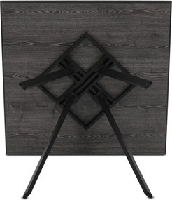 Jedálenský stôl HT-R5190 sivý dub / čierny