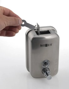 NOFER NOFER, Dávkovač mydla 600ml, lestená nerez, 03001.06.B