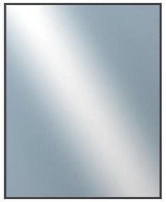 DANTIK - Zrkadlo v rámu, rozmer s rámom 80x100 cm z lišty Hliník čierna (7269021)