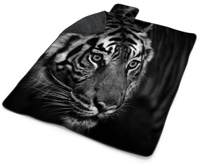 Sablio Plážová deka Čiernobiely tiger: 200x140 cm