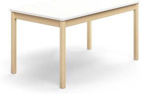Stôl DECIBEL, 1400x800x720 mm, akustický HPL - biela