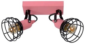 Lucide 08927/02/66 - Bodové svietidlo POLA 2xE27/60W/230V ružová