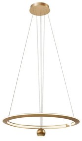 LED Luster na lanku LED/45W/230V 4000K pr. 62 cm zlatá