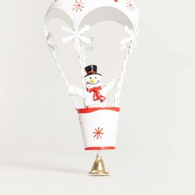 Vianočná dekorácia COSIMA snehuliak v balóne 754234