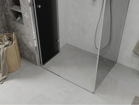 Mexen Lima, sprchovací kút 80 (dvere) x 70 (stena) cm, 6mm šedé sklo, chrómový profil, 856-080-070-01-40