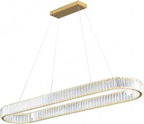 Toolight Toolight, LED stropné svietidlo 100x30 cm, 22W, APP1508-CP, zlatá matná, OSW-06971