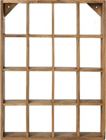 Ib Laursen Drevený policový regál 16 Rooms Unique Wood