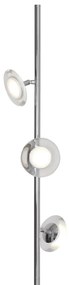 Stojacia lampa Ellipse, 3x chrómové kovové tienidlo, ch