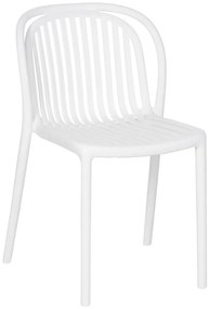 Biela plastová jedálenská stolička Alia – Ixia