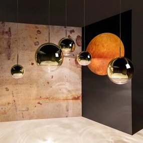 Tom Dixon Mirror Ball závesné LED Ø 25 cm zlatá