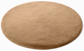 TZ Béžový okrúhly koberec Rabbit Rozmer: 150 cm