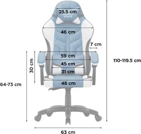Herná stolička Force 2.7 Blue