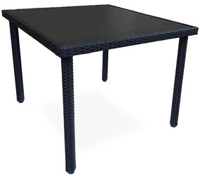 Stôl technoratan Dandy čierny 90 x 90 cm