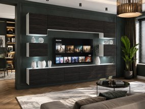 Obývacia stena 300 cm TV/RTV čierna eben  IMP 3/5/W/HK/0/0