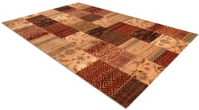 Koberec KASHQAI 4327 101 Patchwork terakota