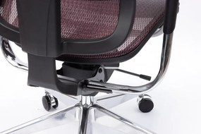 Spinergo BUSINESS Spinergo - zdravotná kancelárska stolička - vínová, plast + textil + kov