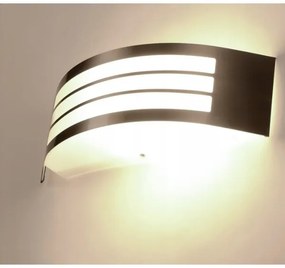 Vonkajšie nástenné svietidlo 1xE27/14W/230V IP44 matný chróm
