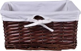 Prútený košík 30 x 20 x 15 cm - hnedý