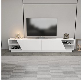 TV stolík/skrinka Rodos (biela) . Akcia -19%. Vlastná spoľahlivá doprava až k Vám domov. 1102534