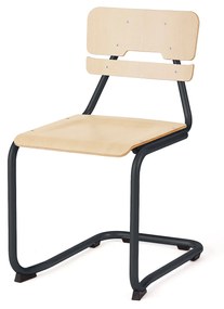 Školská stolička LEGERE II, V 450 mm, antracit, breza