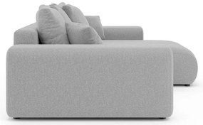 Svetlosivá rozkladacia rohová pohovka s úložným priestorom (variabilný roh) Luma – Ropez