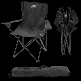 SKLADACIA TURISTICKÁ/RYBÁRSKA STOLIČKA, ČIERNA, 50x50x80 cm *5880