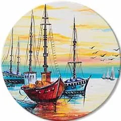 Okrúhly maľovaný obraz Nekonečná krása | rôzne rozmery