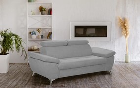 Trojsedák Gisele, svetlo šedá látka