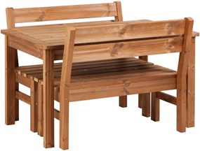 Záhradný drevený set PROWOOD z ThermoWood - SET M4 - Set + dodanie náteru v odtieni TEAK + PCD 91