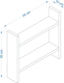 Policový kuchyňský organizér KINNIE dub safírový