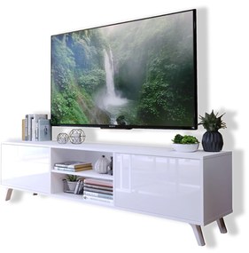 TV stolík VANILA, 160 cm, biela