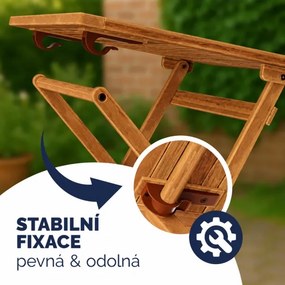 Záhradný skladací stolík Akario 70x70