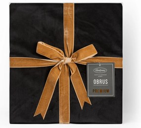 OBRUS VELVET 145X180 CM ČIERNY