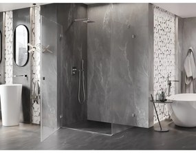 Mexen Lunar-B, sklápací sprchový kút ľavý 95 x 80 cm, 8mm číre sklo, chrómový profil, 832-095-080-01-00-L