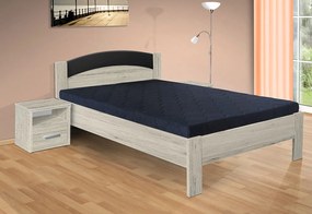 Nabytekmorava Drevená posteľ Jason 200x120 cm farba lamina: biela 113, typ úložného priestoru: bez úložného priestoru, typ matraca: bez matraca