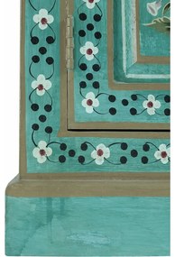 Zelená skrinka z mangového dreva 87x152x38 cm Prem – Støraa