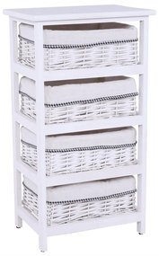 Tempo Kondela Komoda Ruby biela, 73 cm