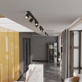 Podhľadové bodové svietidlo NEX 4xGU10/10W/230V čierna