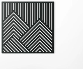 drevko Moderný obraz Vrcholovka Rozmer obrazu: 32,5 x 32,5 cm, Farba dekorácie: Čierna