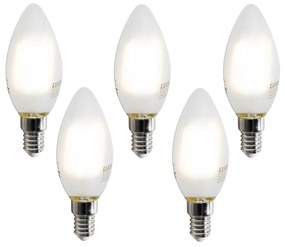 Sada 5 inteligentných LED žiaroviek E14 C35 matných 4,2W 470 lm 2700-6500K