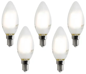 Sada 5 inteligentných LED žiaroviek E14 C35 matných 4,2W 470 lm 2700-6500K