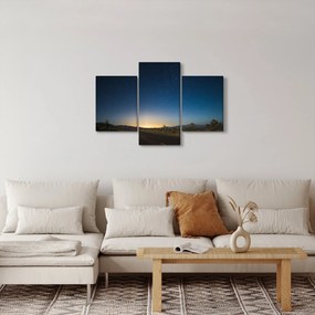 Obraz - Nočné nebo nad cestou (90x60 cm)