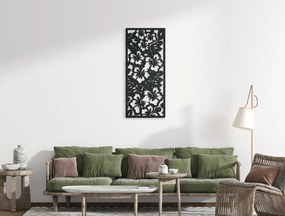 drevko Drevený obraz Ibištek Rozmer obrazu: 44,5 x 19 cm, Farba dekorácie: Čierna