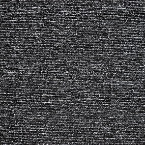 Koberec metráž Mammut 8029 čierny, na mieru, šíře 4m, šedá, ab (mriežka), chodba / predsieň, Timzo